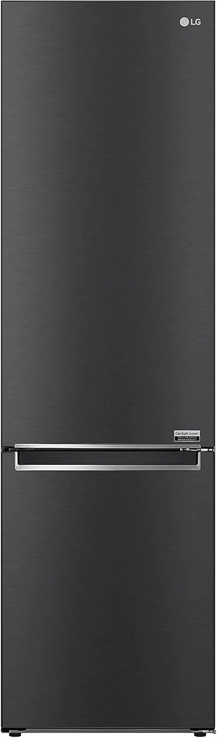 LG GBV22NCCEP Kühl-/Gefrierkombination – Smart Inverter Compressor, Total No Frost, Modern Flat Door Design, Matt Schwarz Metallic, Energieeffizienz A