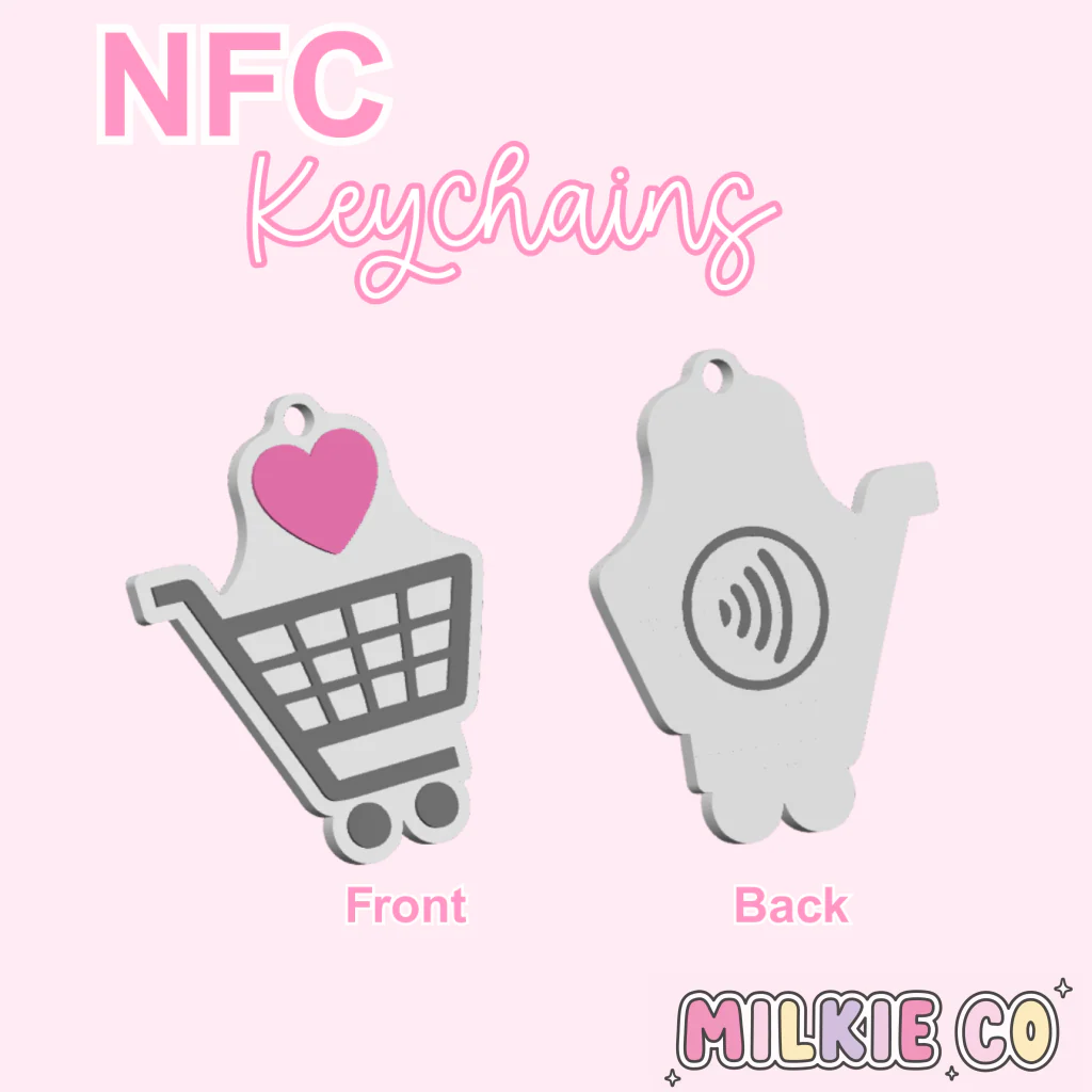 NFC Shopping Cart Keychain