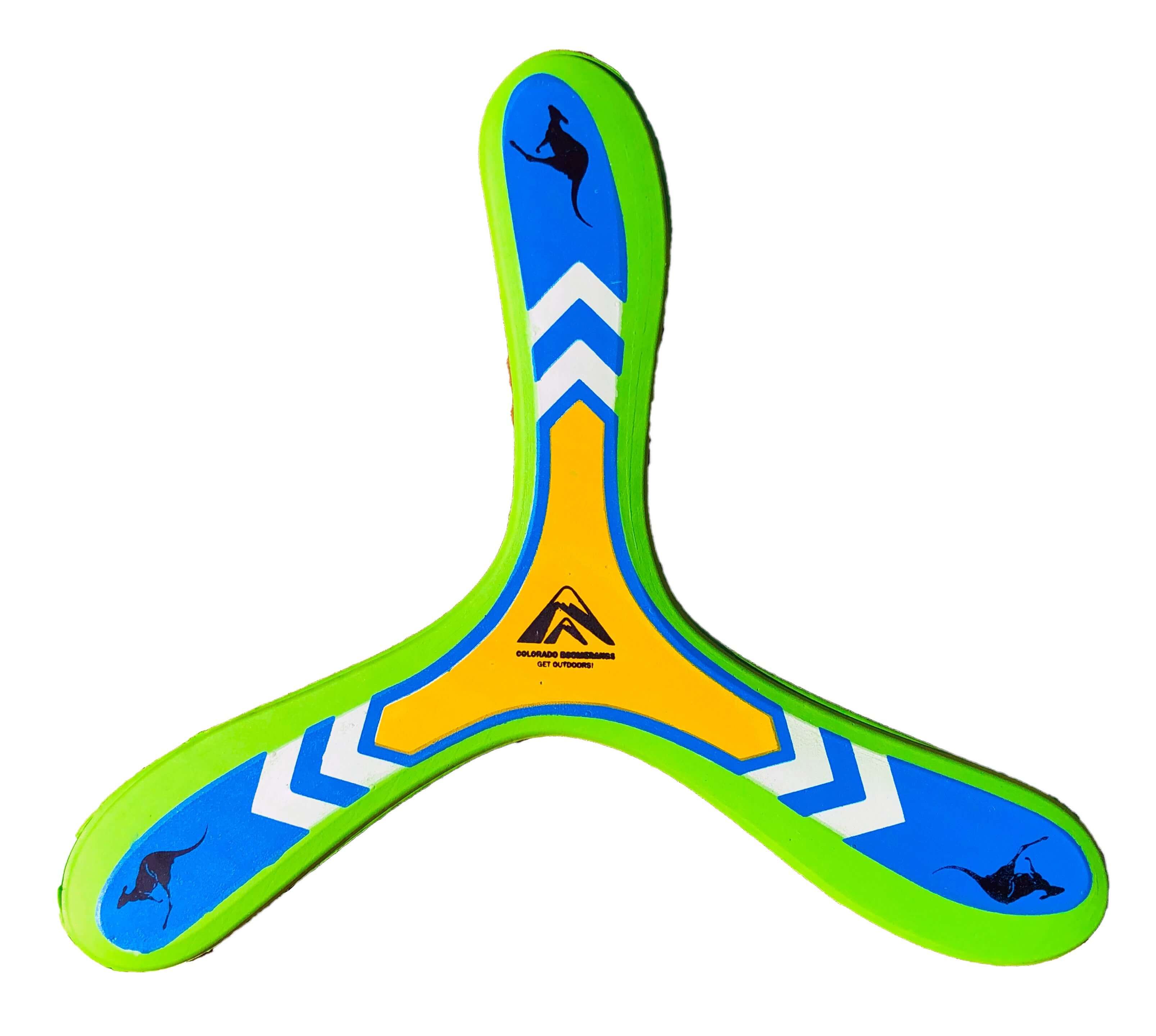 Trirang Foam Boomerang - Soft foam boomerangs for low wind environments