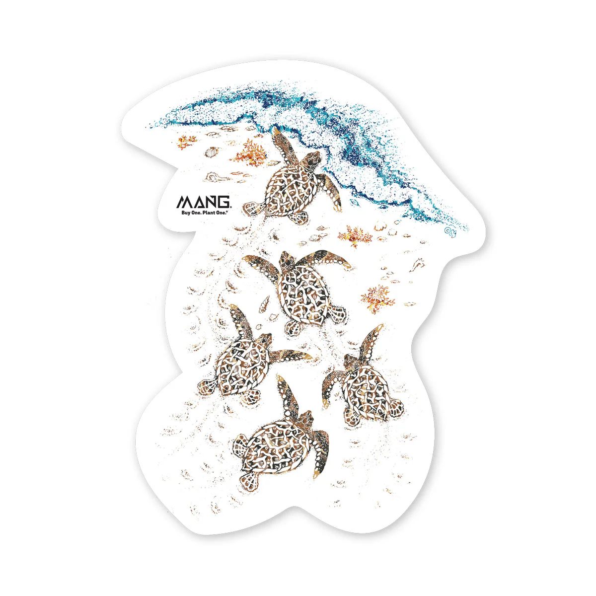 Turtle Crawl Mang - Sticker