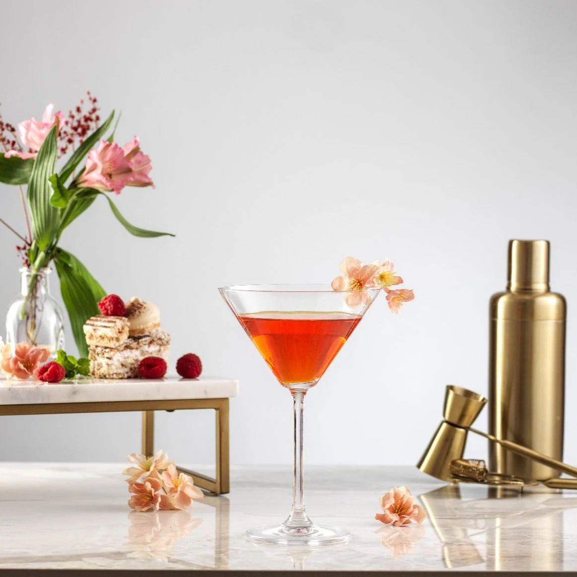 Olivia Martini Glasses, Set of 2