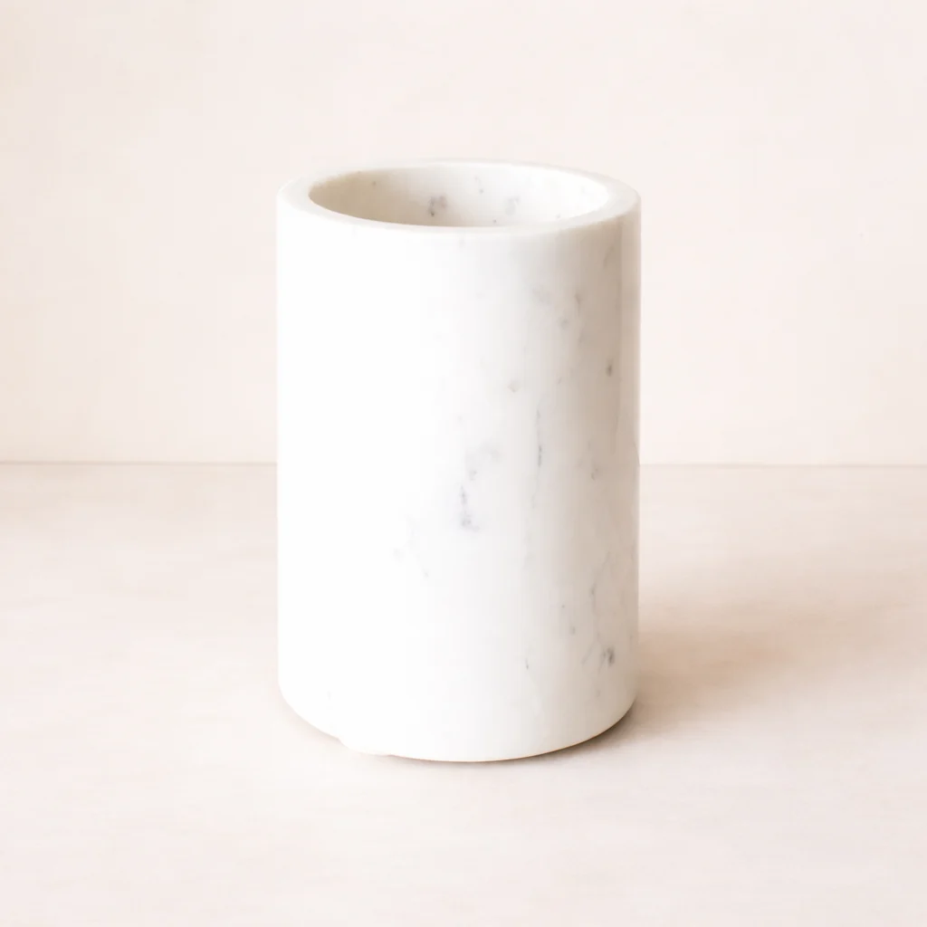 White Marble Utensil Holder