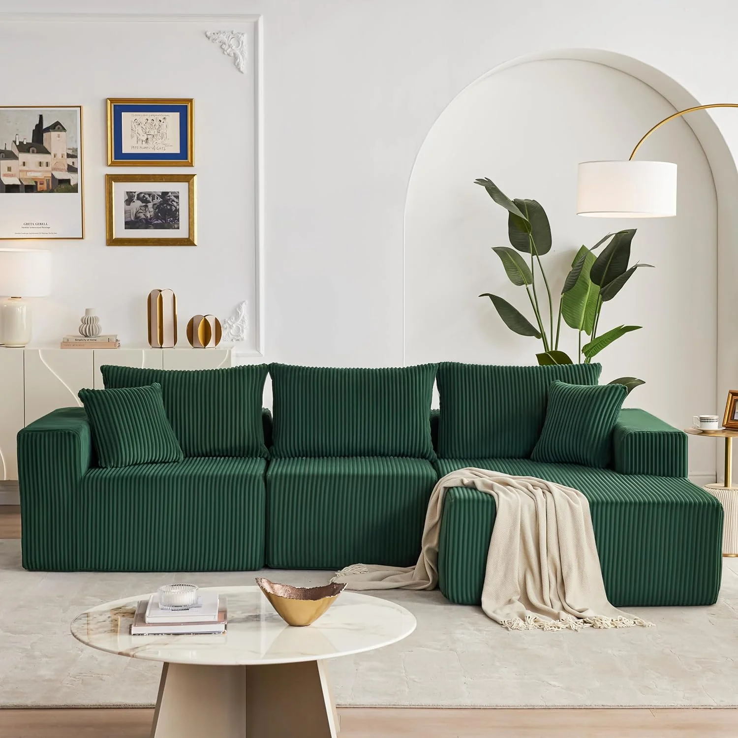 108 Modular Sectional Sofa Cloud Sectional Couch Modern Modular L-Shape Sofa Couch