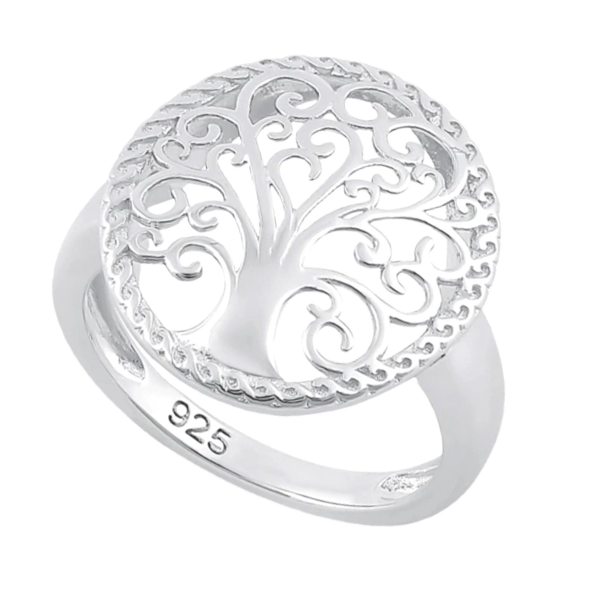 Laihas Whimsical Tree Of Life Statement Sterling Silver Boho Ring Ass sizes
