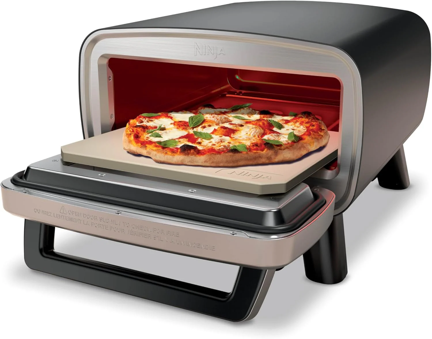 Ninja Artisan Outdoor Pizza Oven, 12-inch, 3-minute Pizza, Neapolitan, Thin Crust