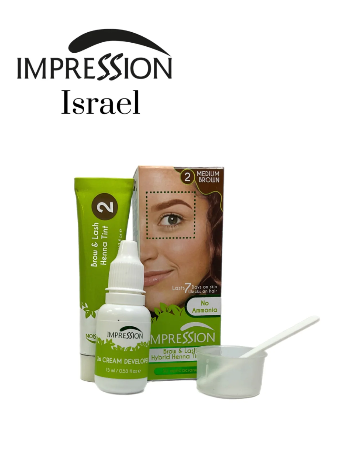 צבע חינה לגבות ולריסים אימפרשן