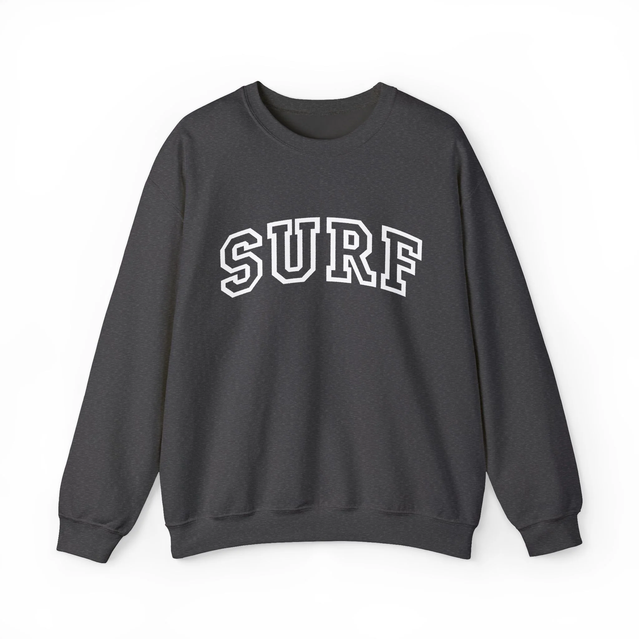 Surf Crewneck Sweatshirt - Classic Varsity Wave Pullover