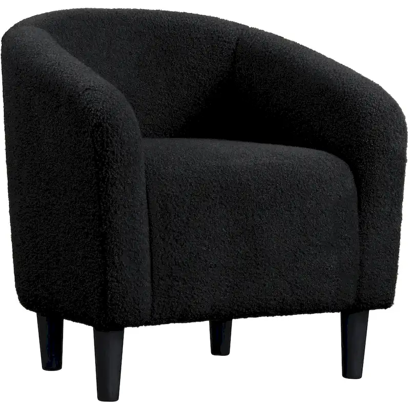 Yaheetech Club Chair Accent Barrel Chair Upholstered Arm Chair
