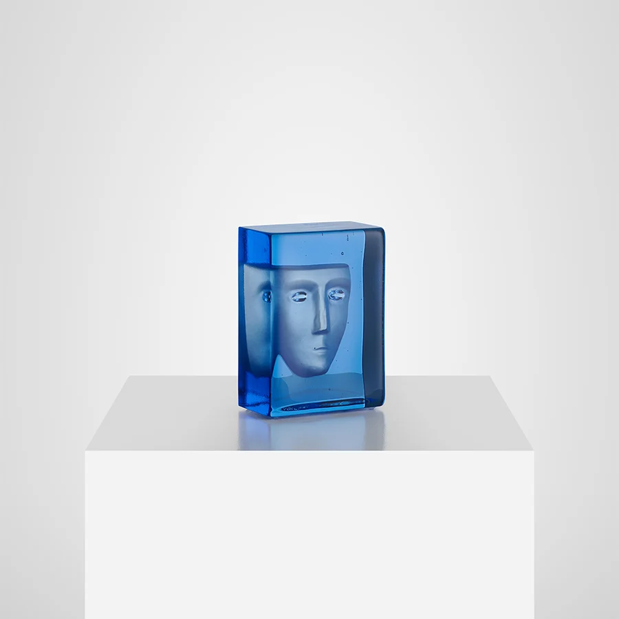 Frost Azure Glass Art, Limited Edition 1000