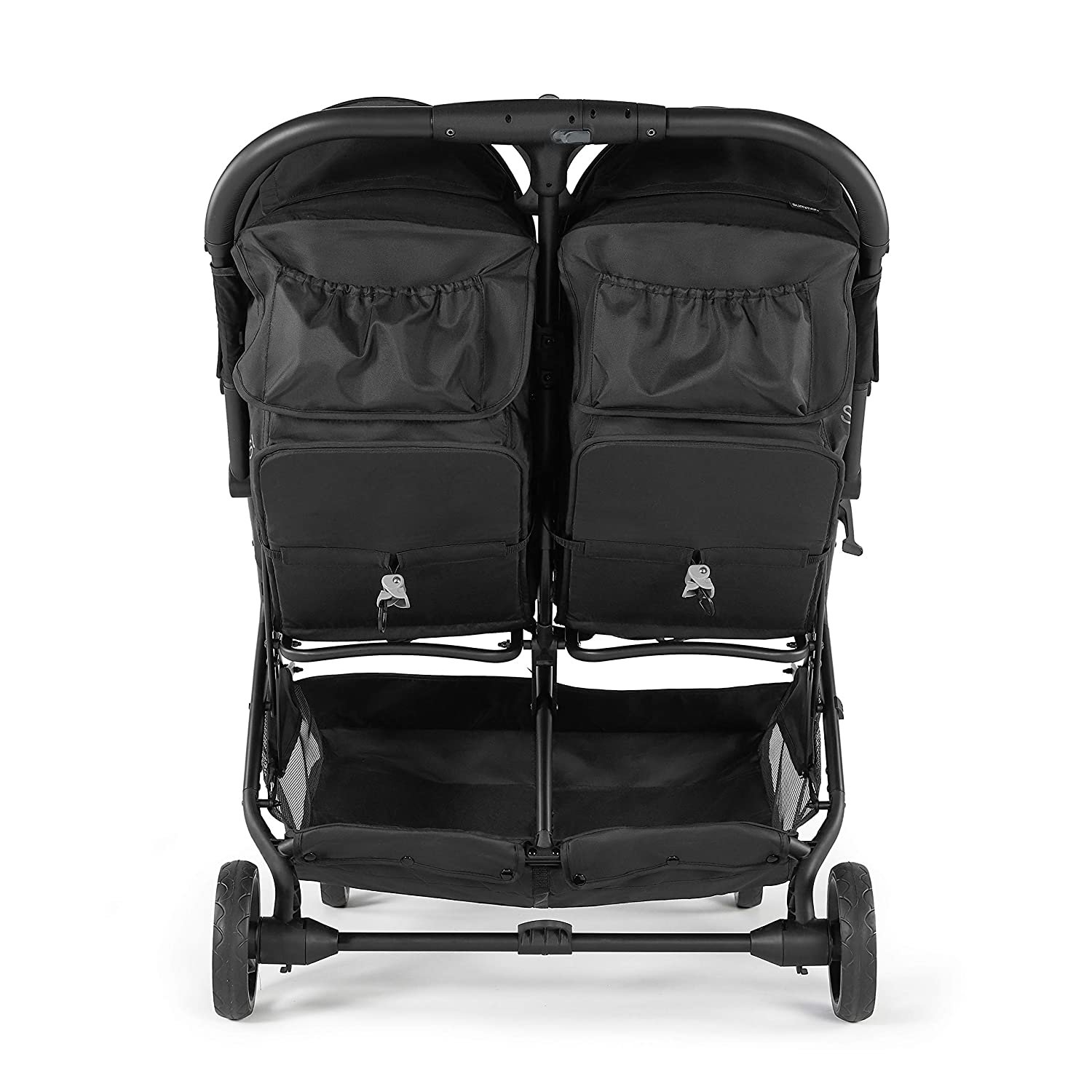 3Dpac CS+ Double Stroller Black ?C Car Seat Compatible Baby Stroller ?C Lightweight Stroller with Convenient One-Hand Fold