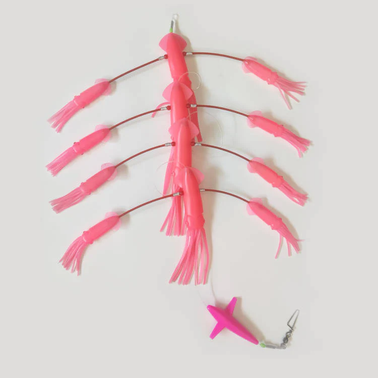 Masterpro Game Fishing Floppy Flippy Teaser B Pink, Fishing Lure Tuna Marlin Mahi