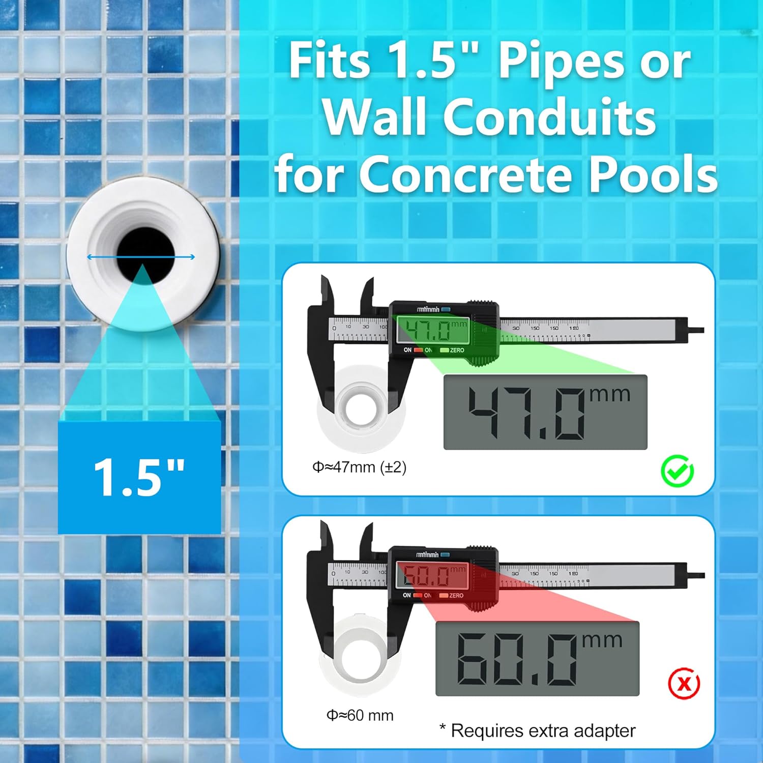 Mini LED Poolbeleuchtung mit 1,5