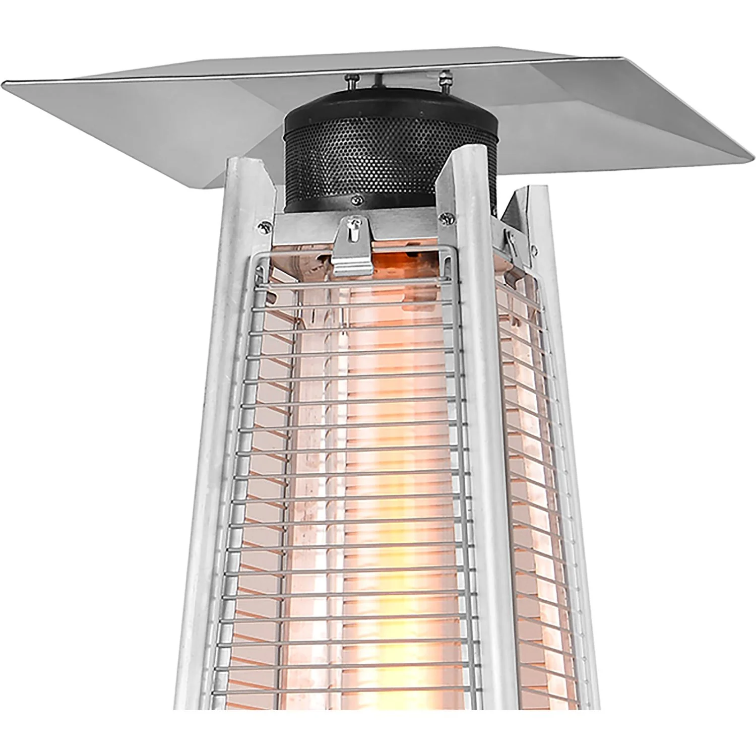 Stufa a Gas esterno a Piramide Nero 13 Kw - h227x53x53 cm