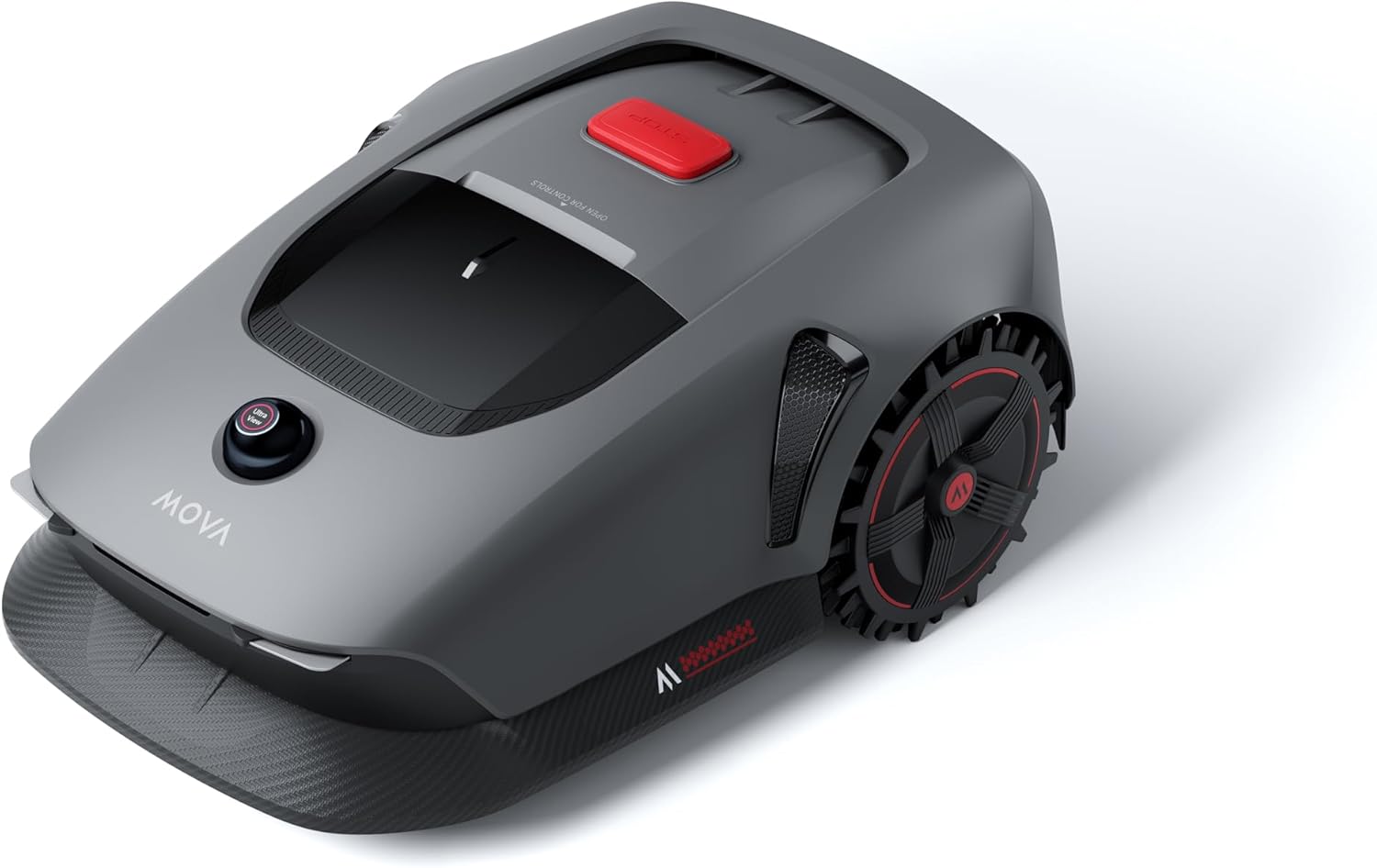 MOVA 1000 Robot Tosaerba Senza Filo Perimetrale, Mappatura 360° 3D LiDAR per 1000 m², Ostacoli Intelligenti, App Control, Ruote Fuoristrada, Taglio a U, Ricarica Rapida