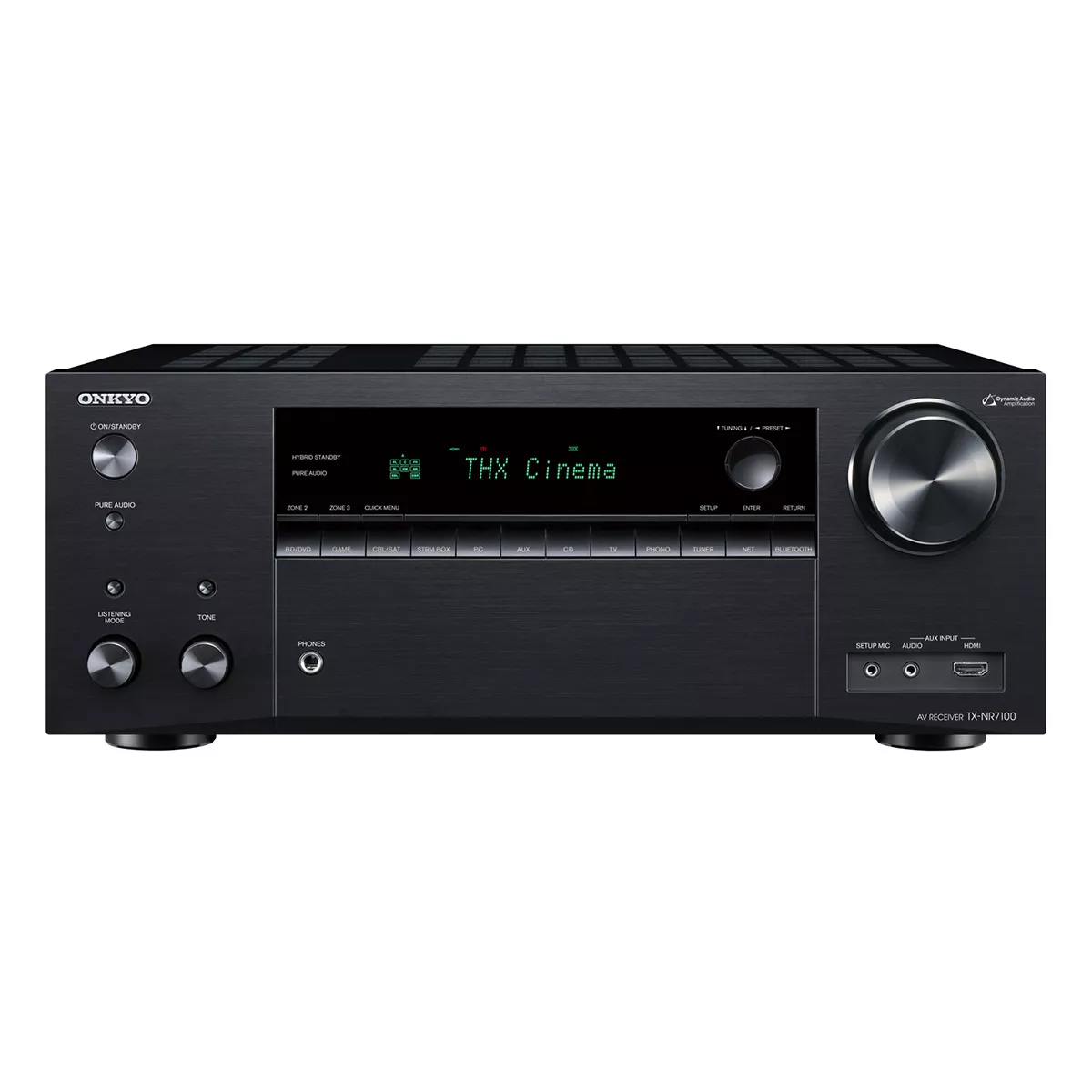 Onkyo TX-NR7100 9.2 csatornás THX tanúsítvánnyal rendelkező 8K házimozi erősítő Dolby Atmos és Alexa kompatibilitással
