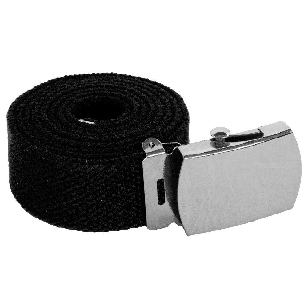 Black Canvas Adjustable Belt  Adjusts to 44-46