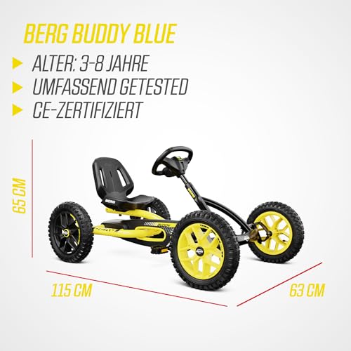 BERG Buddy Cross Pedal GoKart | Veicolo per bambini a pedale, con elevati standard di sicurezza, pneumatici e ruota libera, giocattolo per bambini di età compresa tra 3 e 8 anni : Amazon.it: Giochi e giocattoli