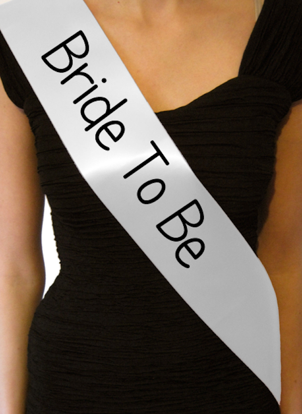 Custom Pageant Wedding Gold Satin Sashes 60