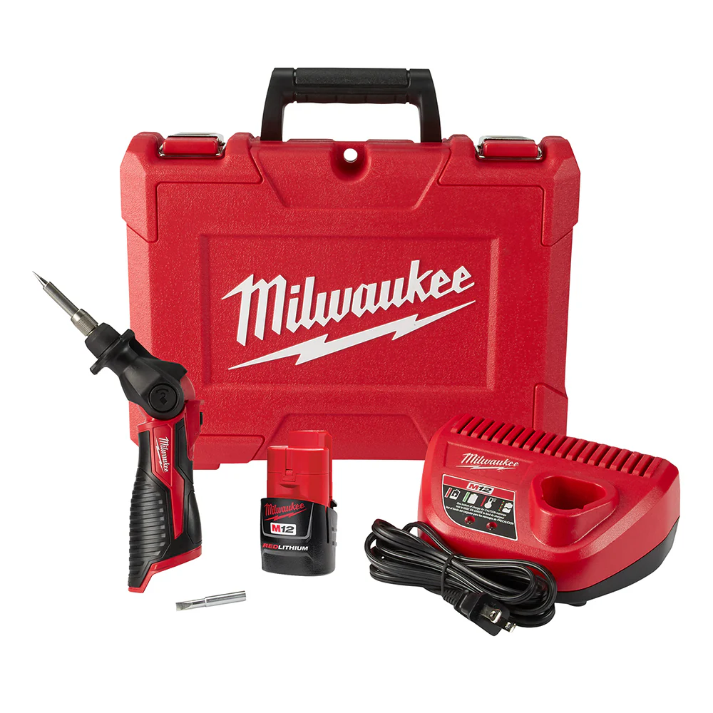 2025 Milwaukee 2488-21 Draadloze Soldeerbout met Draaischarnier M12 12V