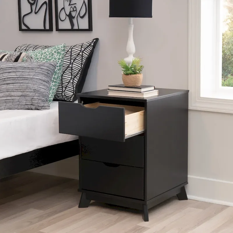 Purcell Pine Wood 3-Piece Bedroom Set with 6-Drawer Dresser and 3-Drawer Nightstands (Set of 2)