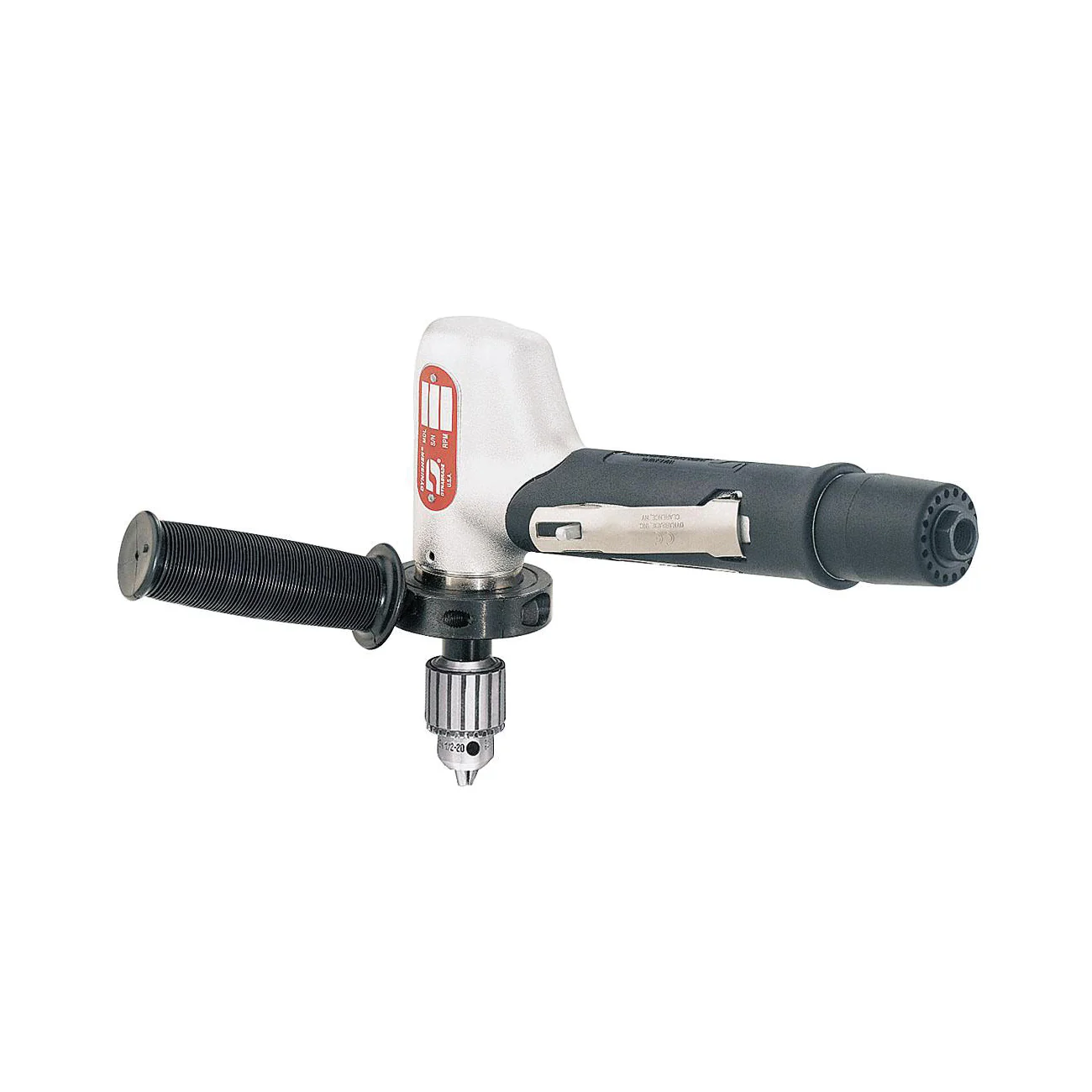 Dynabrade 53081  ~  1/2 Inch Drill .7 Hp 4500 Rpm 7 Degree Offset Planetary-Geared Rear Exhaust Jacobs