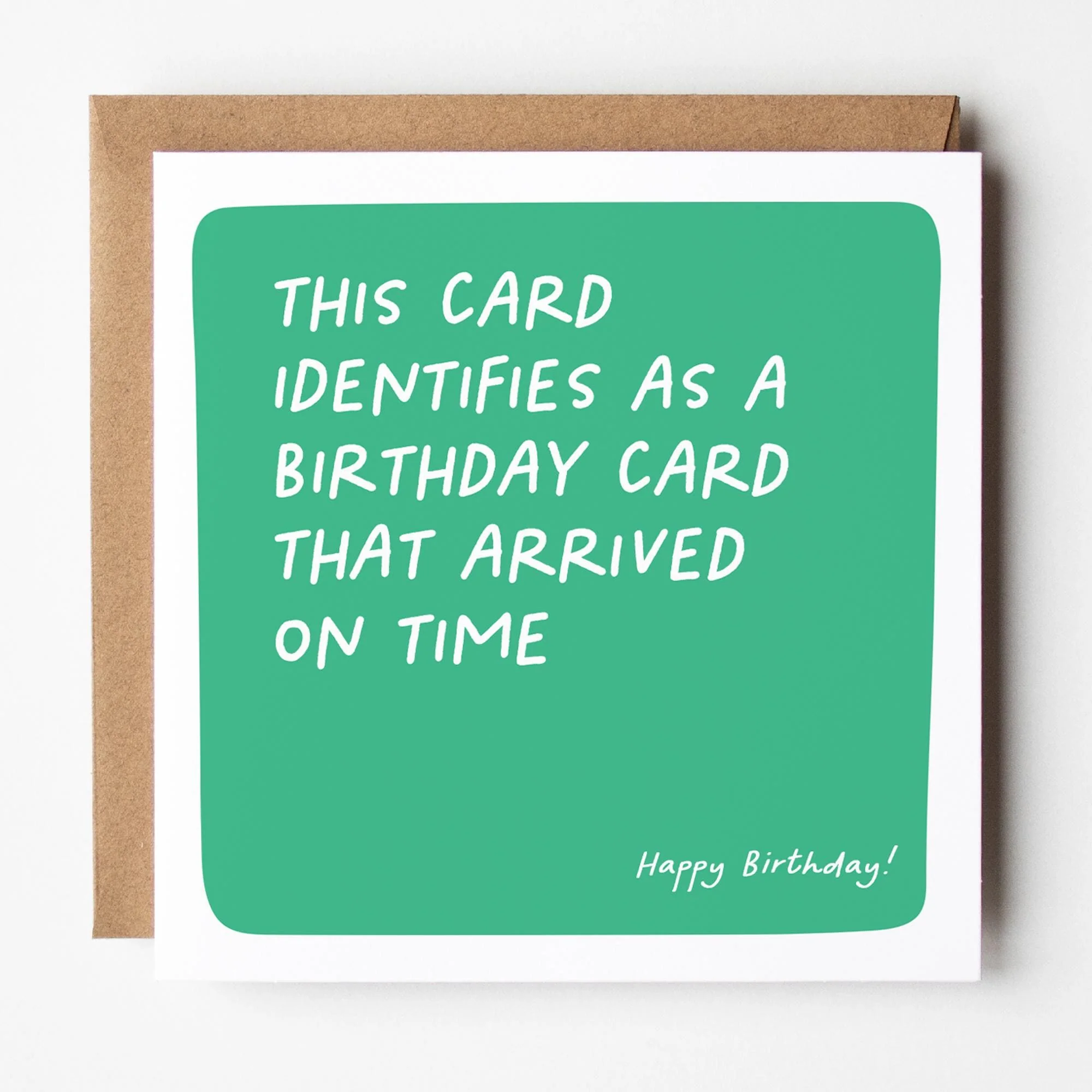 Funny Belated Birthday Card