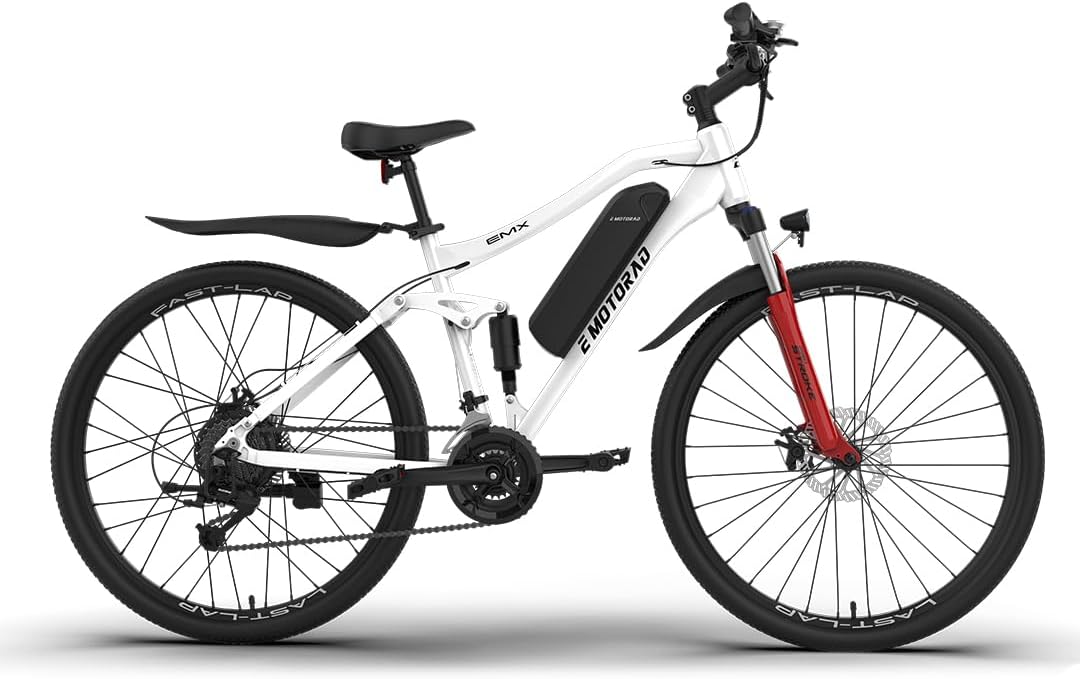 EMotorad EMX+ | Adult Black Off-Road Electric Bike | 27.5x2.0