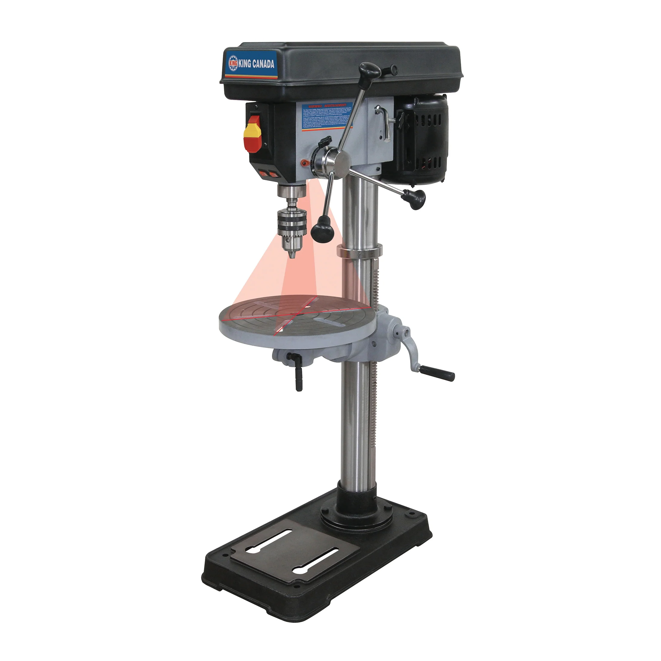 King Canada KC-116N  ~  Drill Press 13 Inch Bench 16 Speed 5/8 Inch Chuck Laser