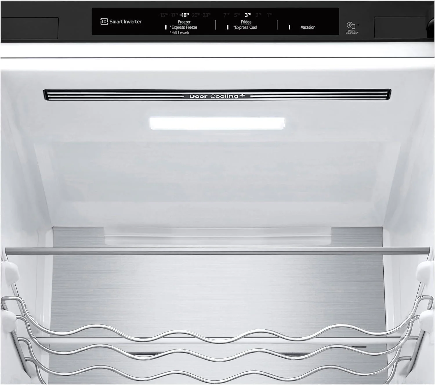 LG GBV22NCCEP Kühl-/Gefrierkombination – Smart Inverter Compressor, Total No Frost, Modern Flat Door Design, Matt Schwarz Metallic, Energieeffizienz A