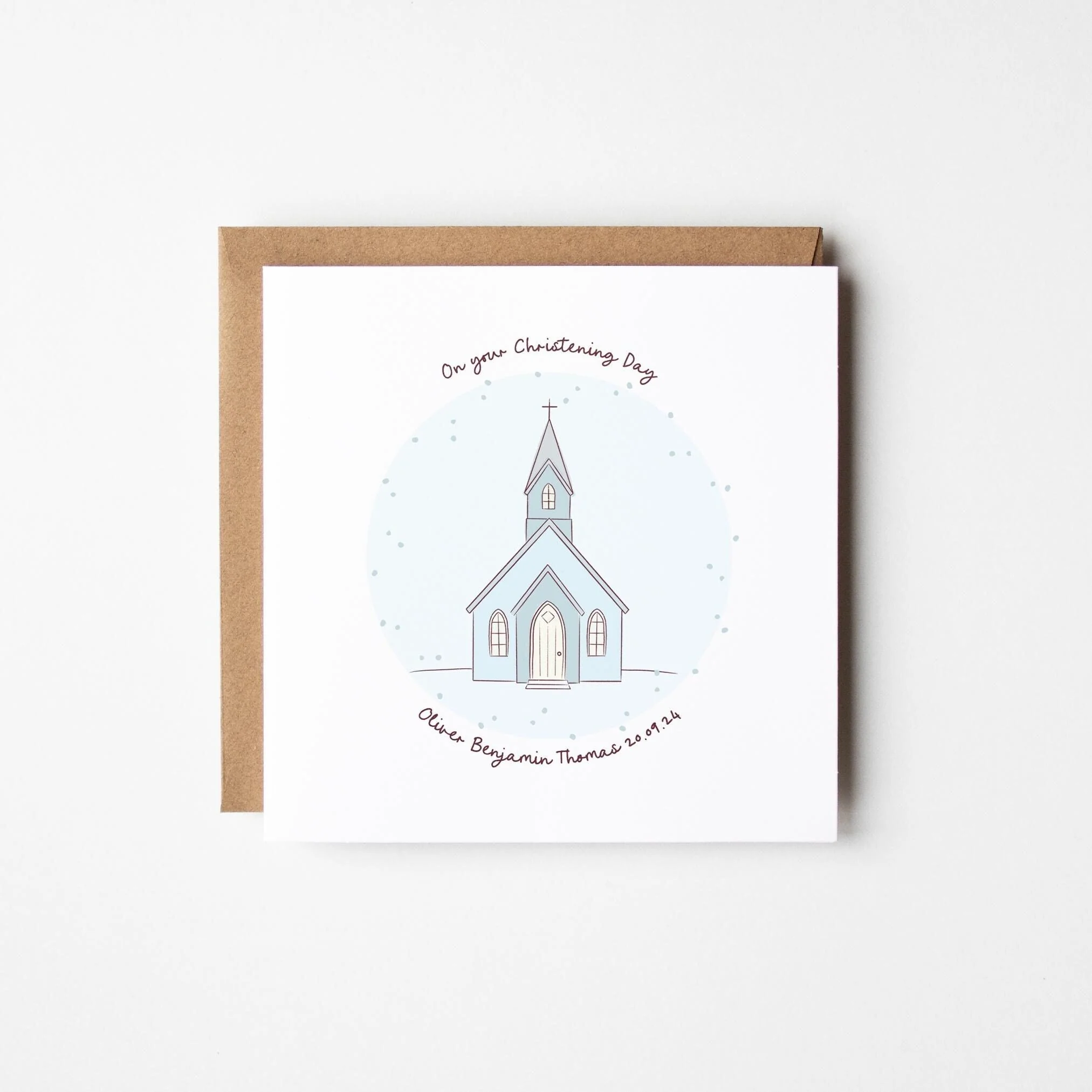 Personalised Boys Christening Card ? Christening Card for Boy ? Grandson Christening ? Boys Baptism Card ? Boys Naming Day Card ? Son