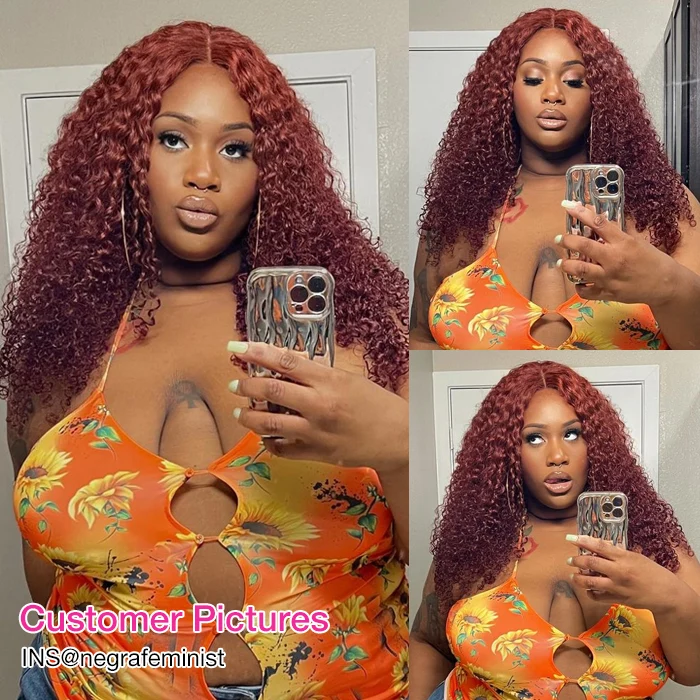 Wear Go Glueless Wigs 8*5 Pre Cut HD Lace Wig Reddish Brown Body Wave Wig Human Hair Lace Front Wigs For Women