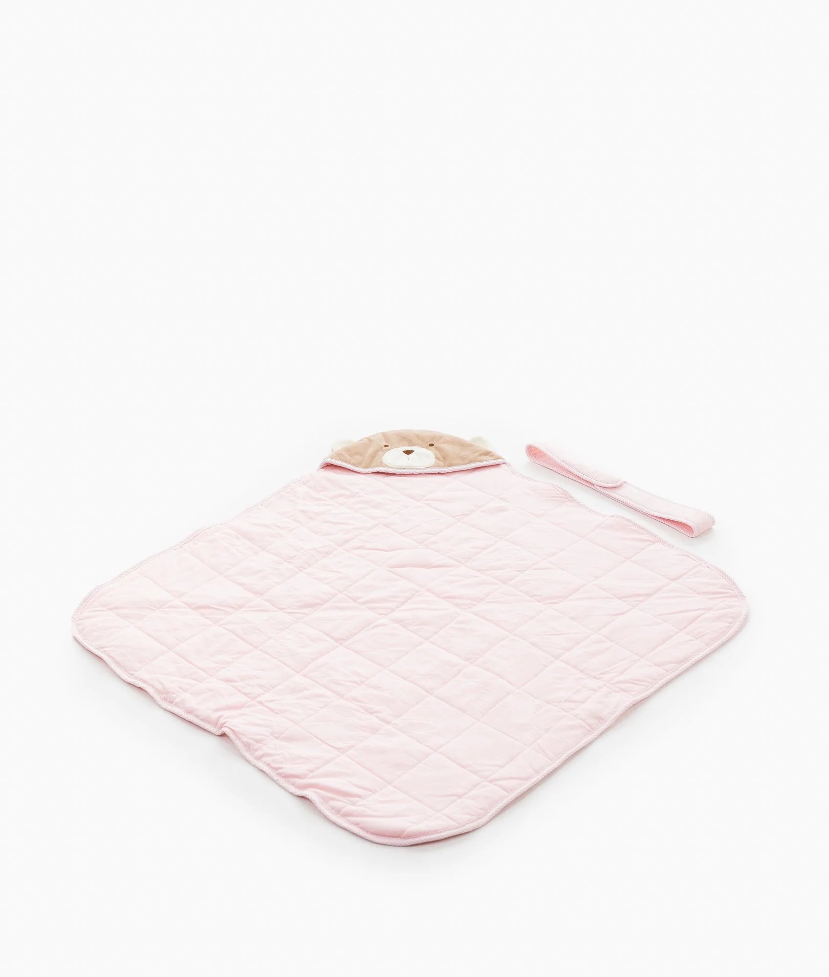 Hooded Baby Swaddle | Pink