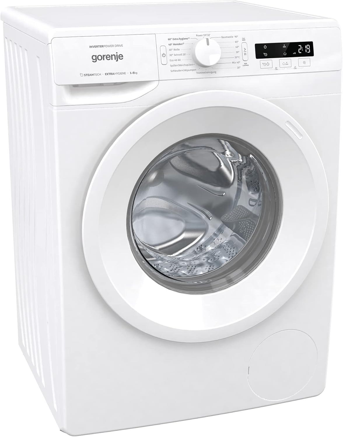 GORENJE WNPI84APS Waschmaschine LED Display Inverter PowerDrive Motor AquaStop Dampffunktion 16 Programme