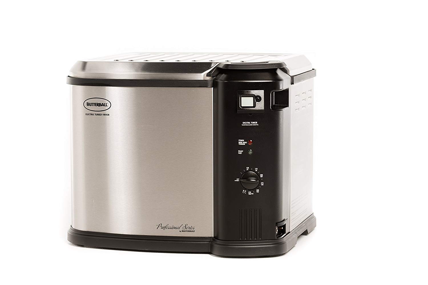Friteuză electrică pentru curcan Butterball XL 2025, capacitate de 9 kg, comenzi analogice, temporizator digital, încălzire de 1650 W, curățare ușoară, design sigur