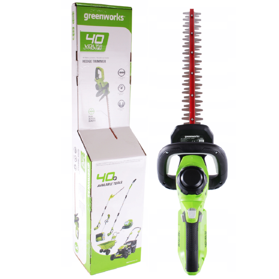 GreenWorks G40HT61 - Akumulatorowe nożyce do żywopłotu 40 V
