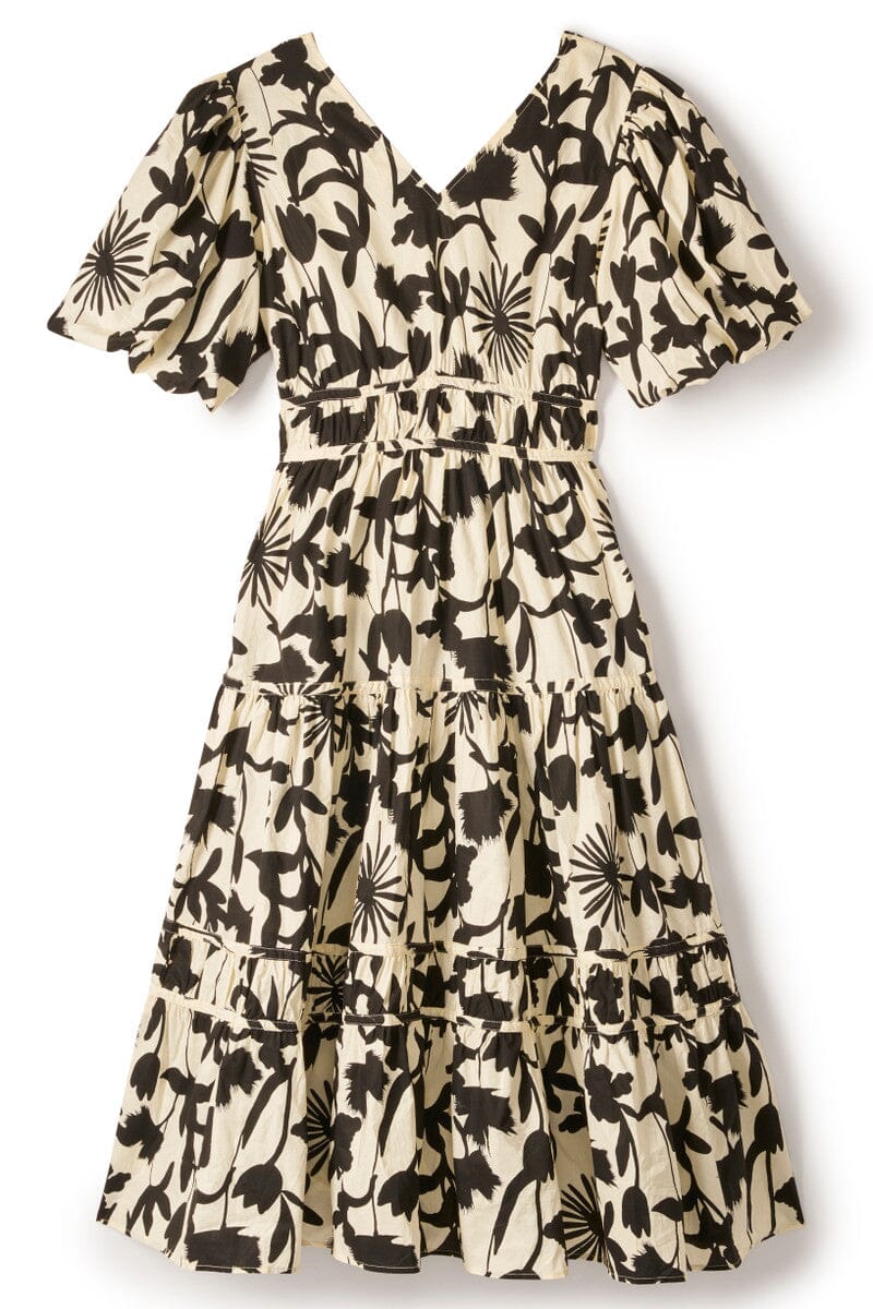 Bethany Puff Sleeve Midi Dress
