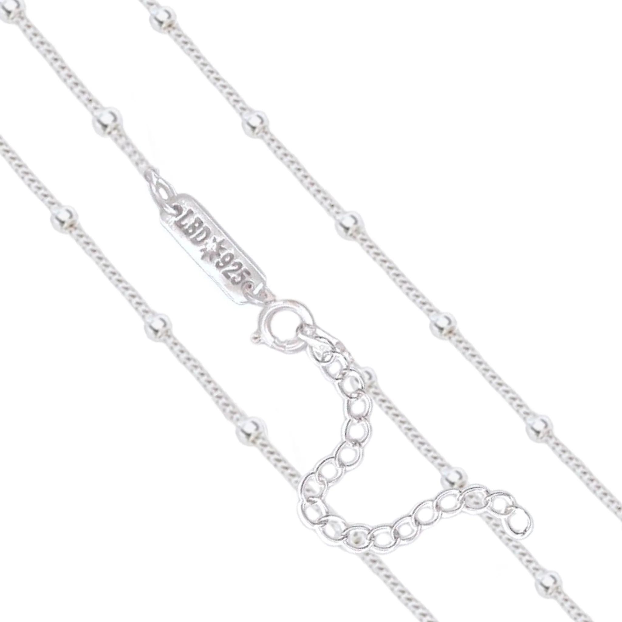 Laihas Sterling Silver Satellite Chain Necklace
