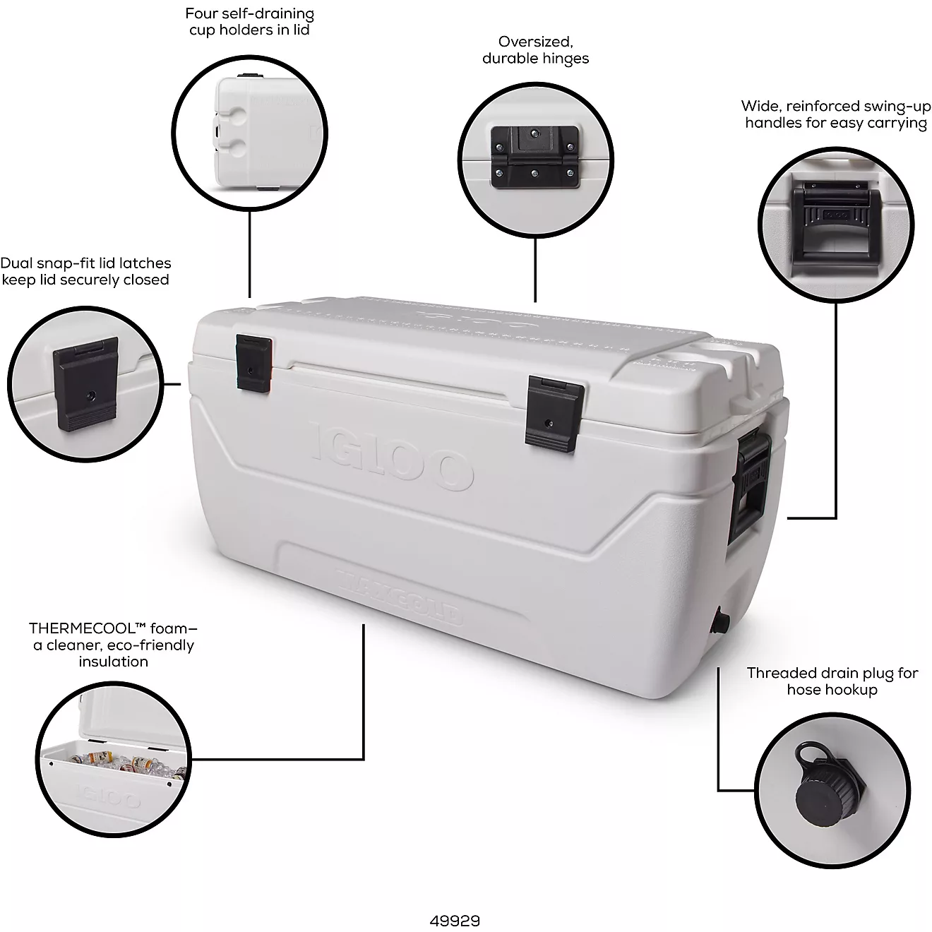 Igloo MaxCold 152-qt. Cooler   White 01