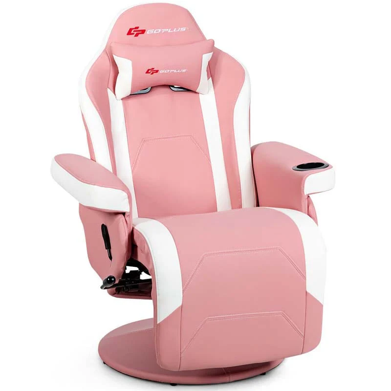 Pu Leather Massage Gaming Chair Ergonomic High Back Racing Style Gaming Recliner With Adjustable Backrest Amp Footrest Cup Holder Side Pouch - Comfortable And Ergonomic Design
