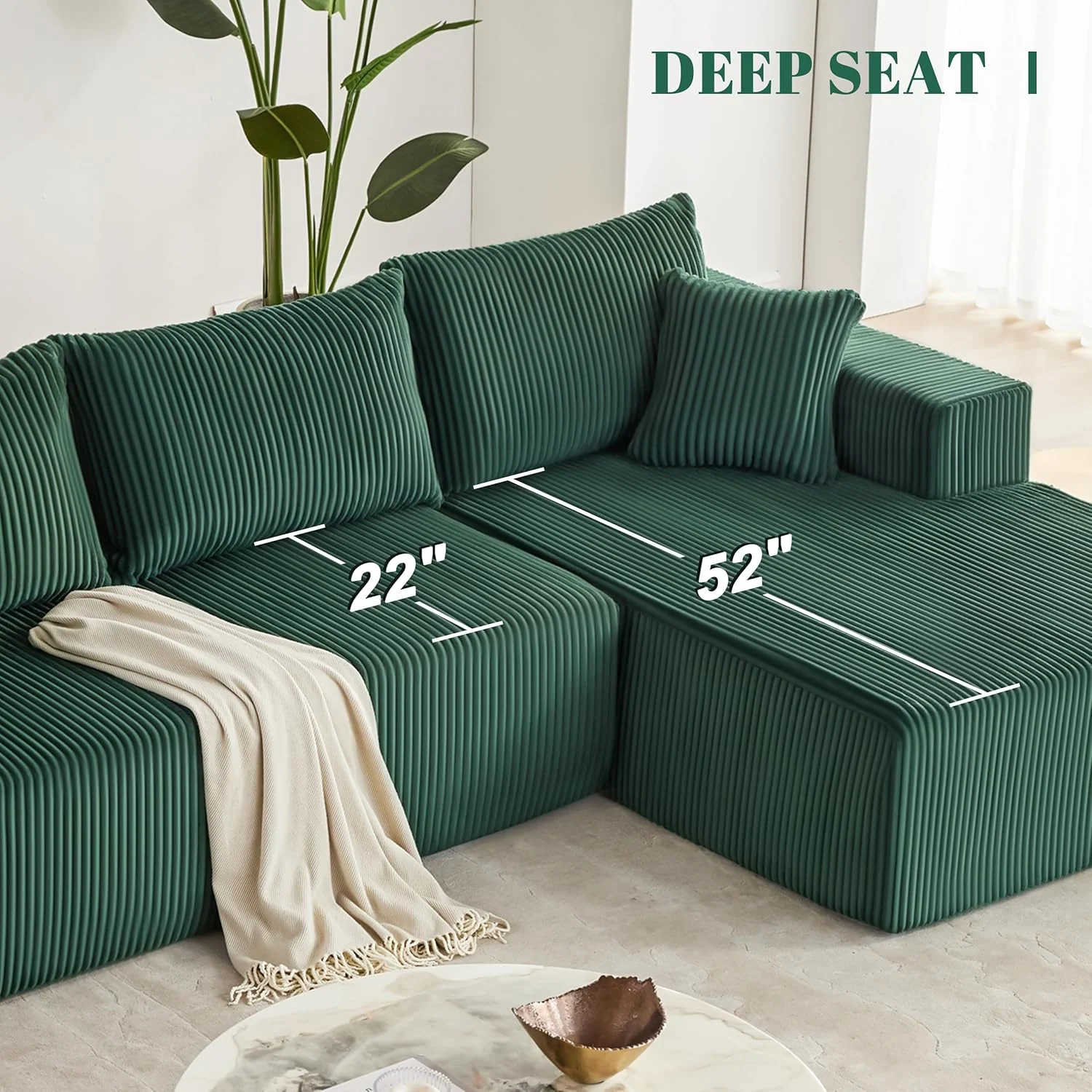 108 Modular Sectional Sofa Cloud Sectional Couch Modern Modular L-Shape Sofa Couch