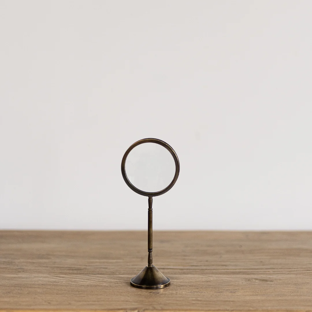 Antique Inspired Brass Magnifying Glass