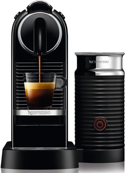 DeLonghi Nespresso Citiz EN267.BAE Coffee Maker with Capsules, Special Extraction System, 1710 W, 1 L, Plastic, Black