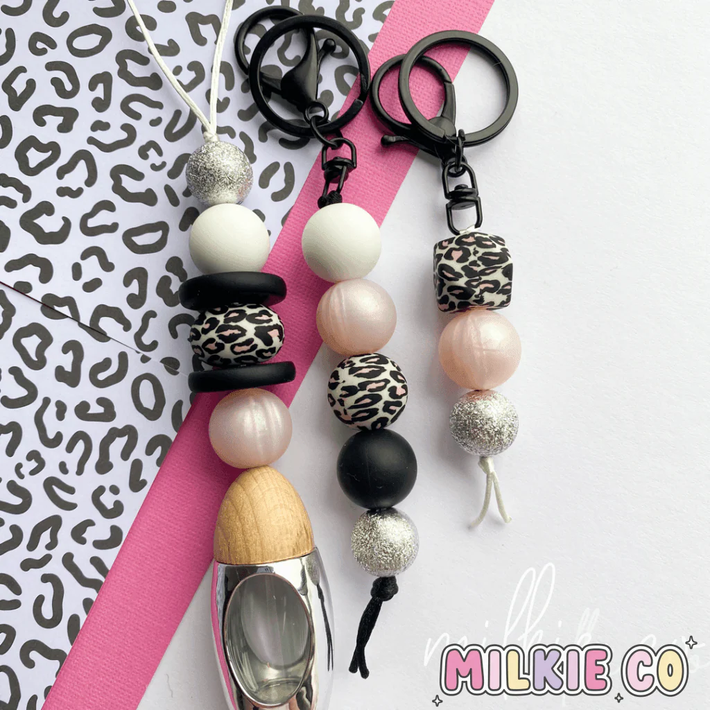Mini Evie Beaded Keychain