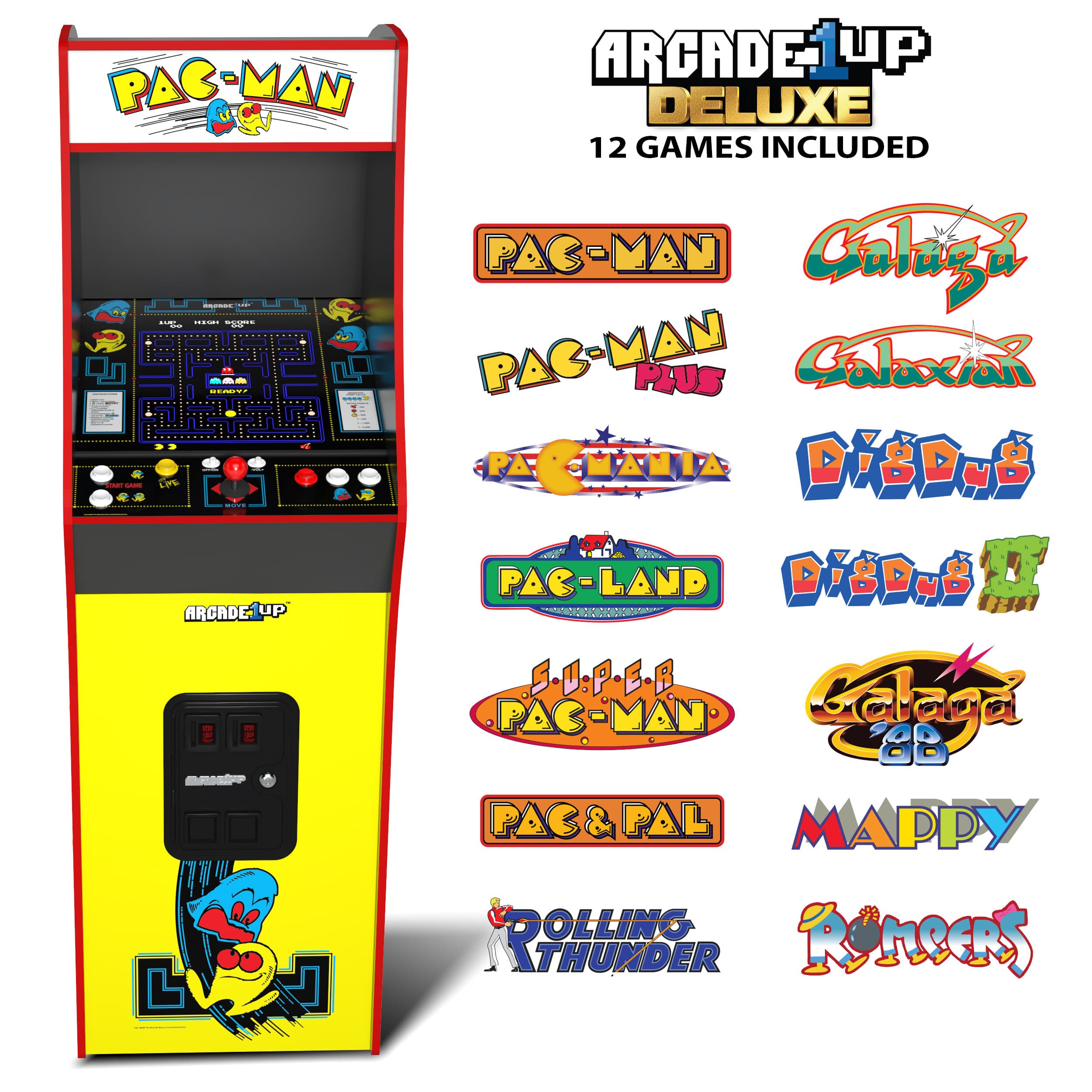 Arcade1Up Class of 81′ Deluxe Arcade Game, Blue – Retro Gaming Console