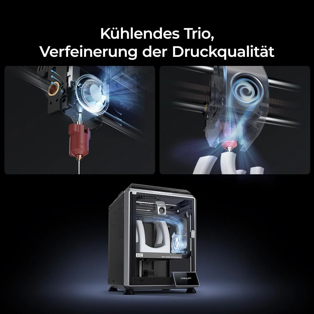 Creality K2 Plus Combo 3D-Drucker, 16-Farben Multimaterial-Druck, 350³mm XXL-Bauraum, Servo-Direktantrieb, Dual-KI-Kameras, Ultra-Leise