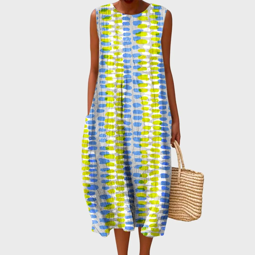 Womena??s Knee-Length Dress Relaxed Fit Elegant Design