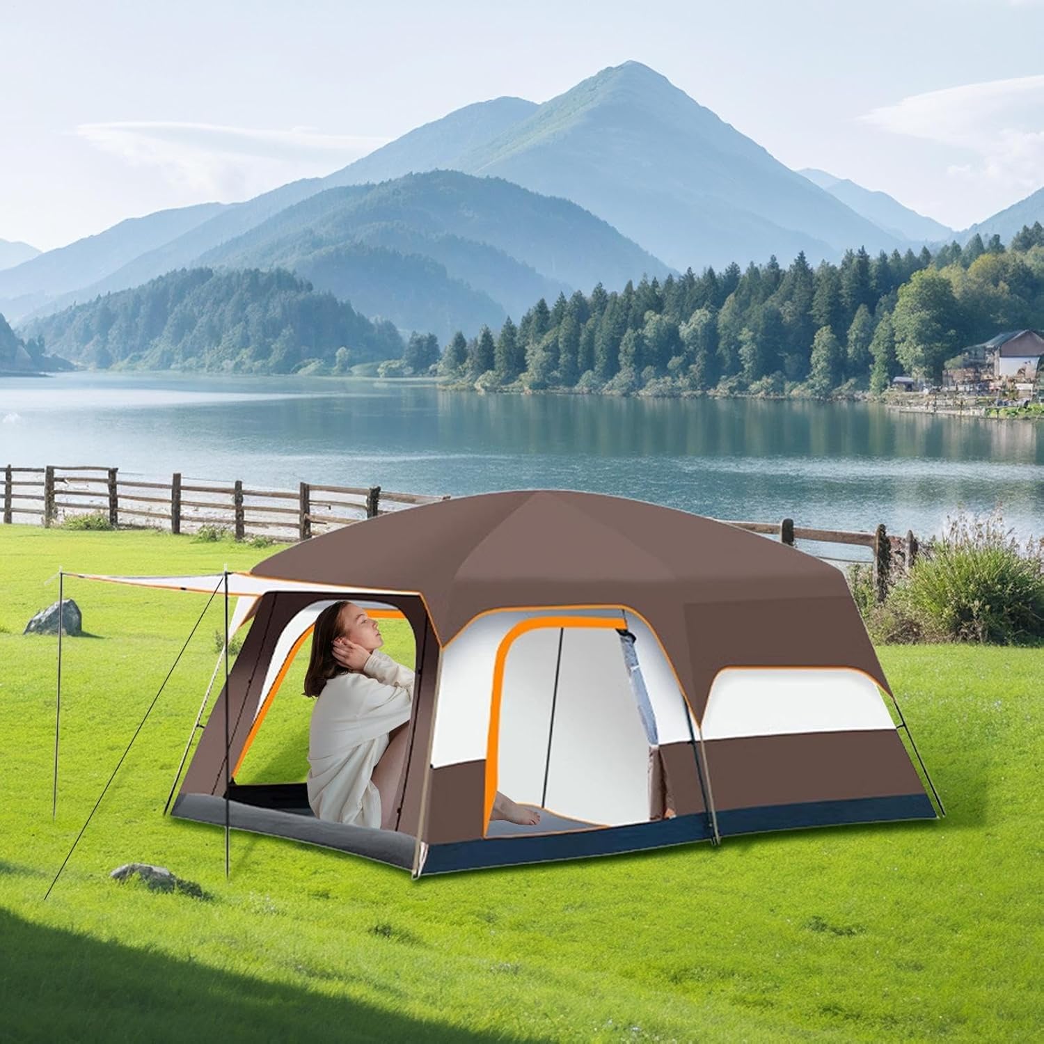 Familiencamping | Familienkabine vielseitig einsetzbar | widerstandsfähig für Wandern, Picknick, Garten, Strand, Trekking, Bergsteigen