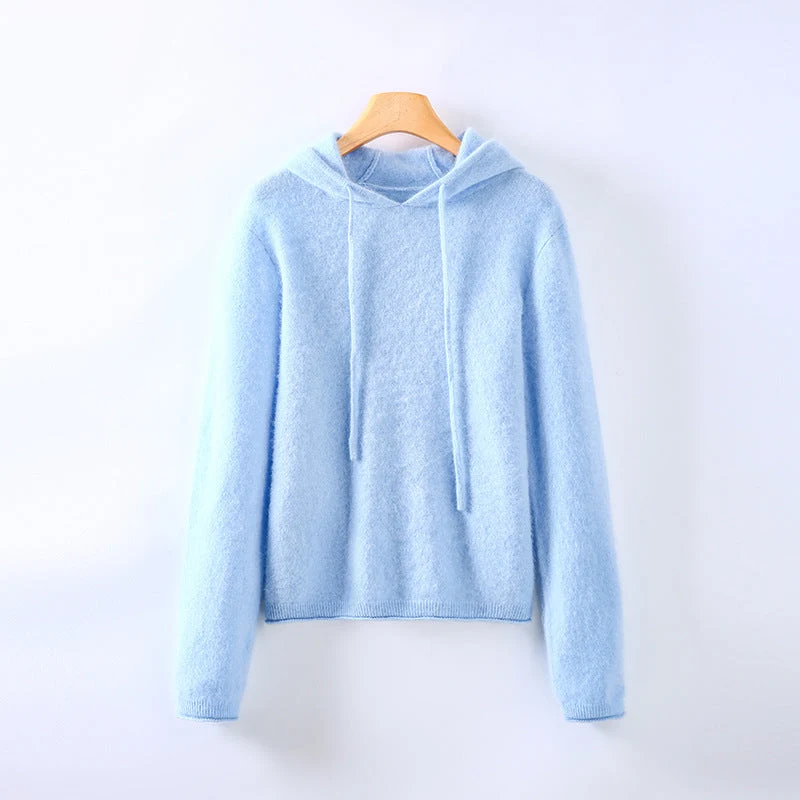 Women��s Cashmere Hoodie Lightweight Soft and Elegant Drape
