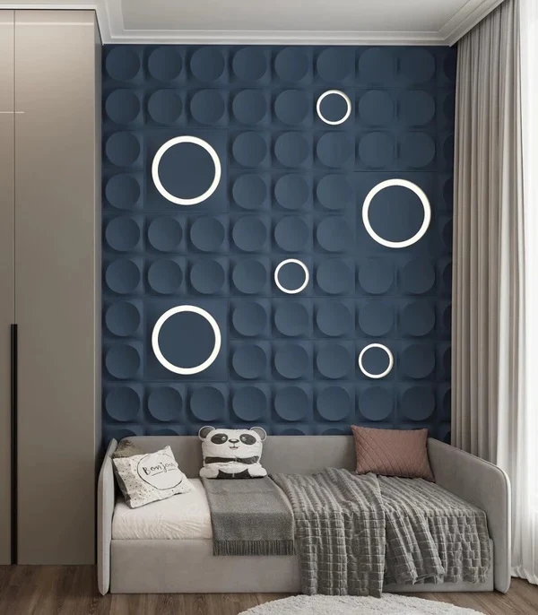 GYPSUM 3D WALL PANEL | COSMIC 0212 + LED MEDIUM
