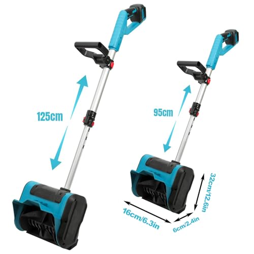 WaaYb Spazzaneve Spazzolato con Pala per Rimozione Neve Senza Fili, Spazzaneve Elettrico con Regolazione in 3 Direzioni, Spazzaneve a Spinta Manuale con Pala da Neve Distanza di Lancio di 20 FT : Amazon.it: Giardino e giardinaggio